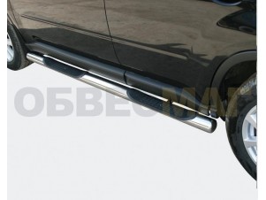 Пороги труба с накладками 76 мм для Nissan X-Trail T31 № NXT2010 1.2