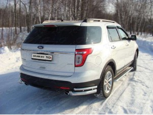 Защита задняя двойные уголки 76-42 мм для Ford Explorer № FOREXPL12-13