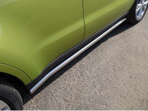 Пороги труба 60 мм для Kia Soul № KIASOUL14-12