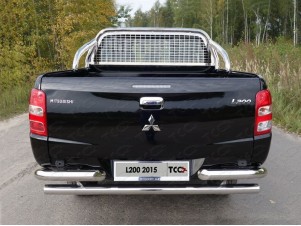 Защита кузова и заднего стекла 75х42 мм без надписи для Mitsubishi L200 № MITL20019-19