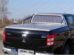 Защита кузова и заднего стекла 75х42 мм для крышки без надписи для Mitsubishi L200 № MITL20019-24