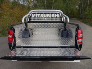 Защитный алюминиевый вкладыш в кузов автомобиля (комплект) для Mitsubishi L200 № MITL20019-46