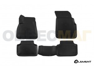 Коврики 3D в салон Element полиуретан 4 штуки на Audi Q7 № ELEMENT3D0426210k