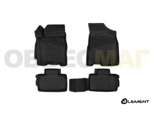 Коврики 3D в салон Element полиуретан 4 штуки на Chery Tiggo 2 № ELEMENT3D6323210