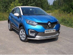 Защита переднего бампера 60 мм для Renault Kaptur № RENKAP16-26