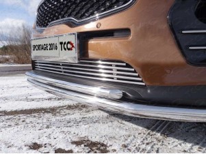 Накладка решётки радиатора 12 мм для Kia Sportage № KIASPORT16-07