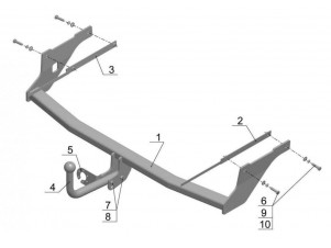ТСУ Фаркоп Avtos на Ford Focus 3 № FD 29